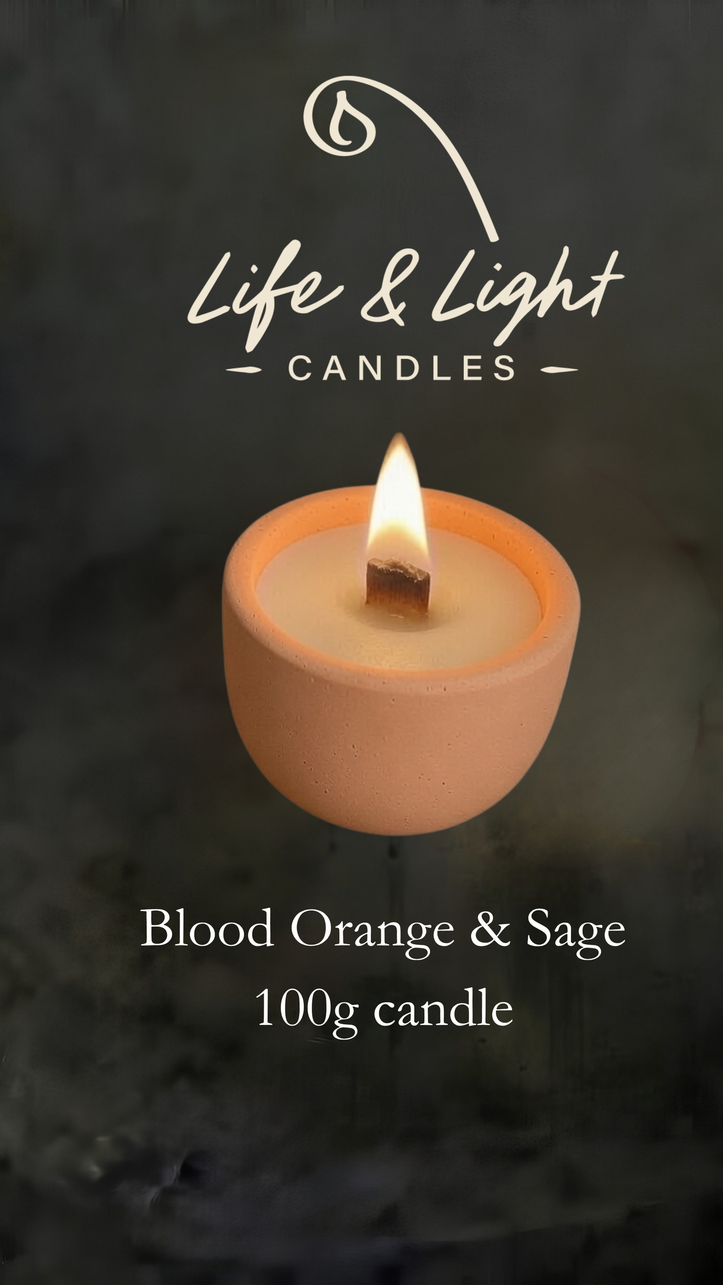 Blood Orange and Sage 100g candle