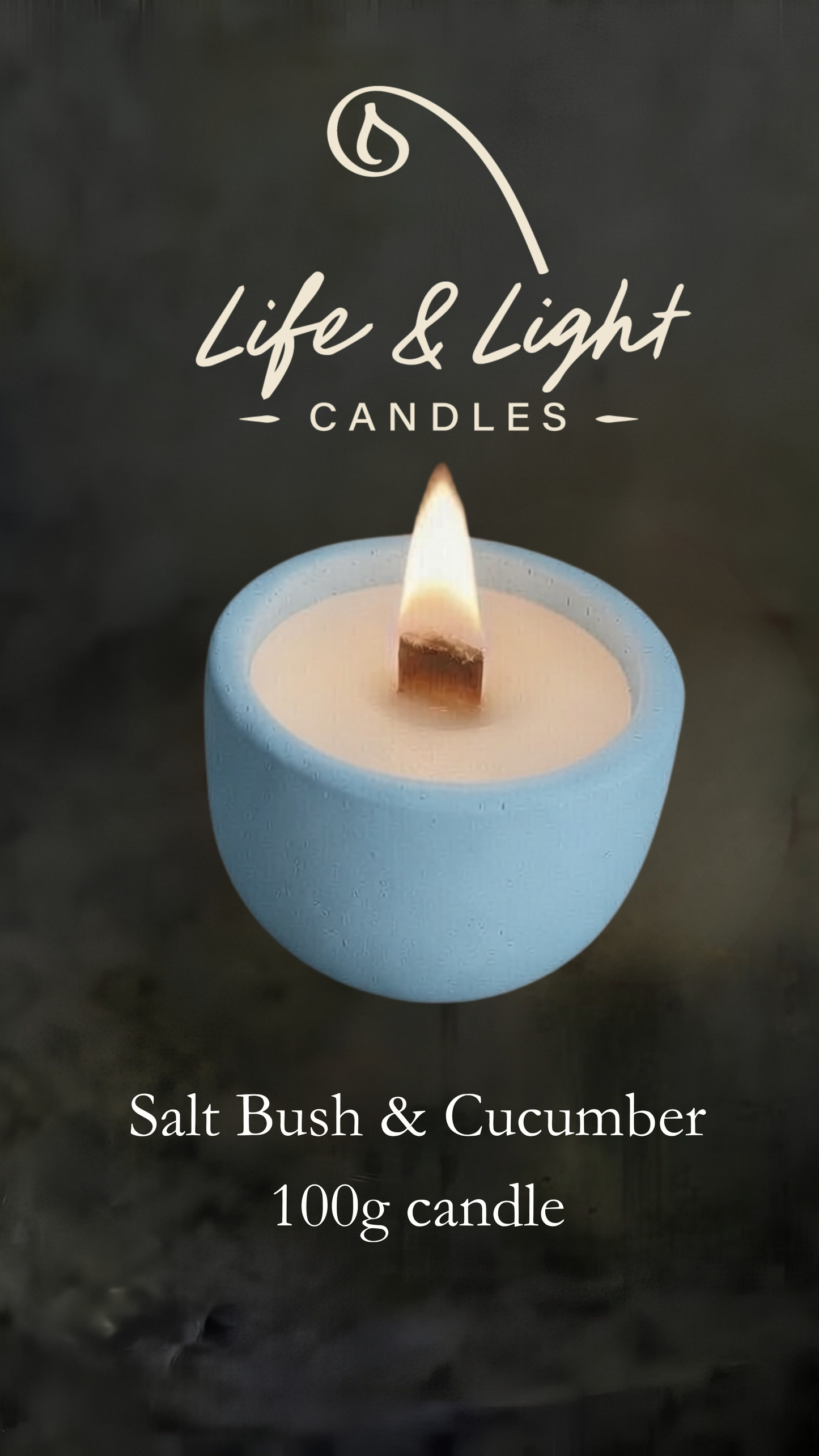 SALT BUSH & CUCUMBER 100g candle