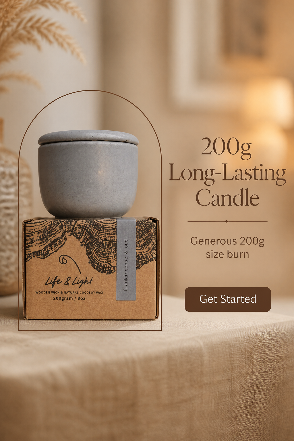 FRANKINCENSE & OUD 200g Candle