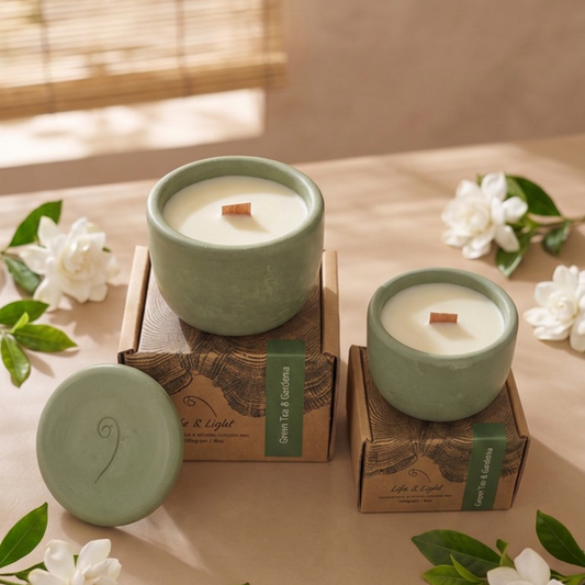 GREEN TEA & GARDENIA  Candles