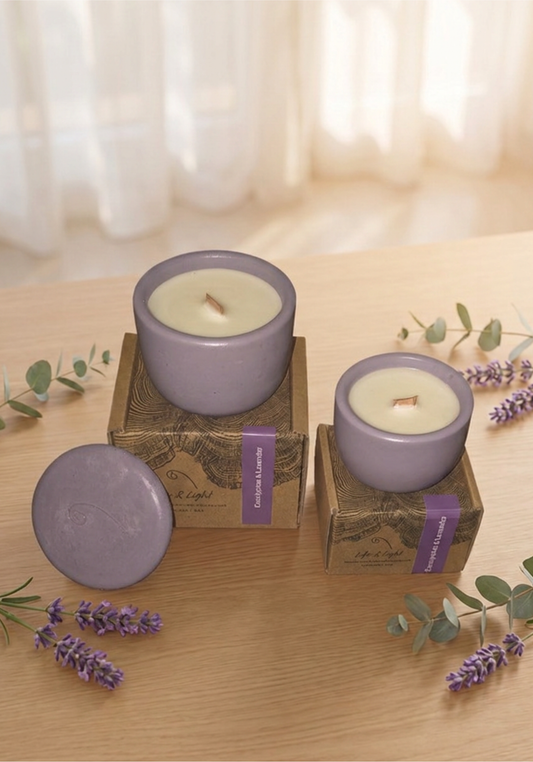Lavender and Eucalyptus Candle
