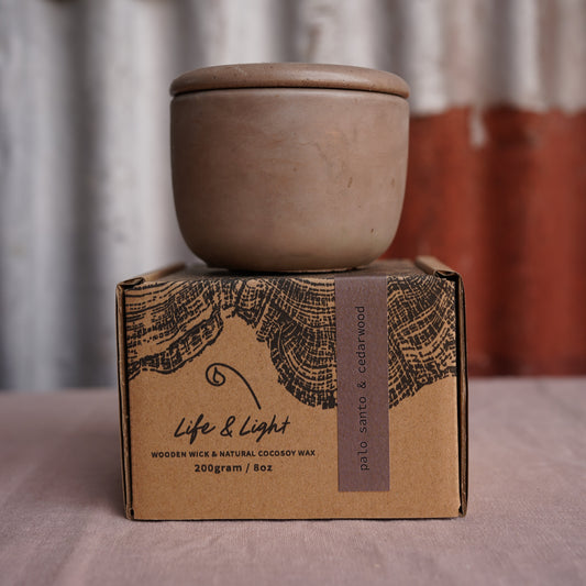 PALO SANTO & CEDARWOOD 200g candle