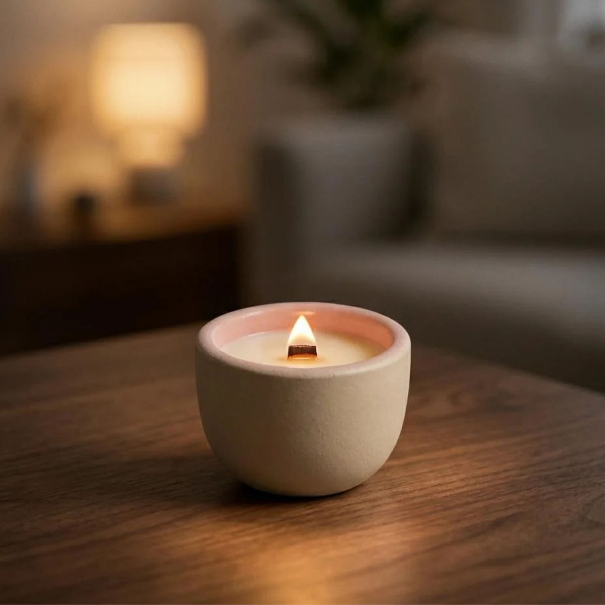Sandalwood and Rose 100g candle