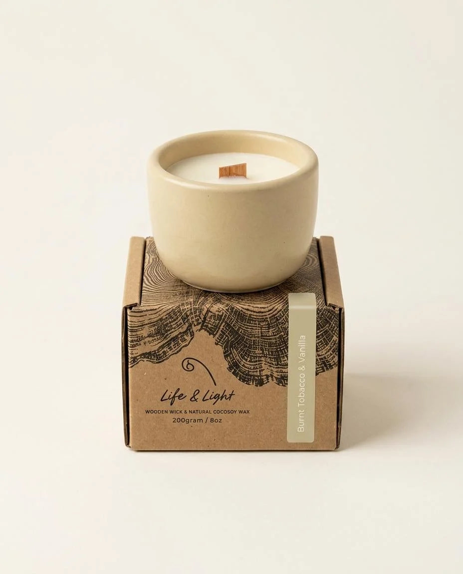 Burnt Tobacco & Vanilla 100g candle