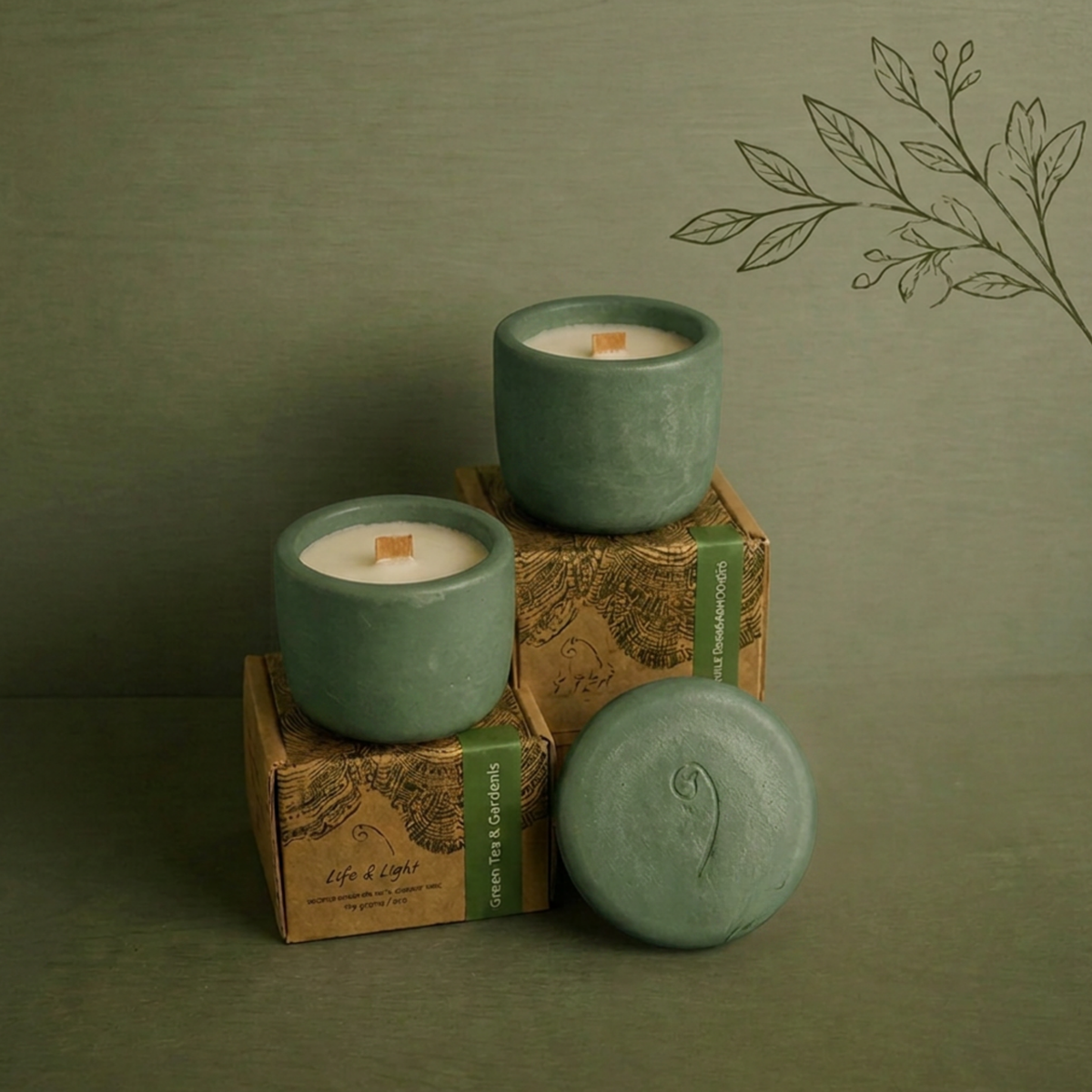 GREEN TEA & GARDENIA  Candles