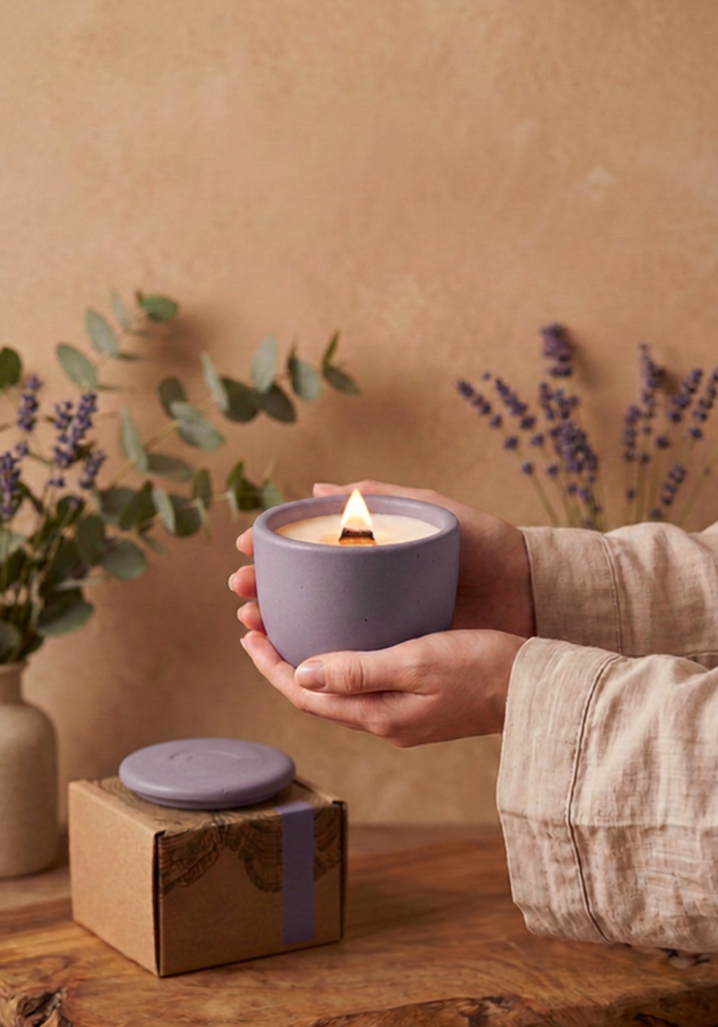 Lavender and Eucalyptus Candle