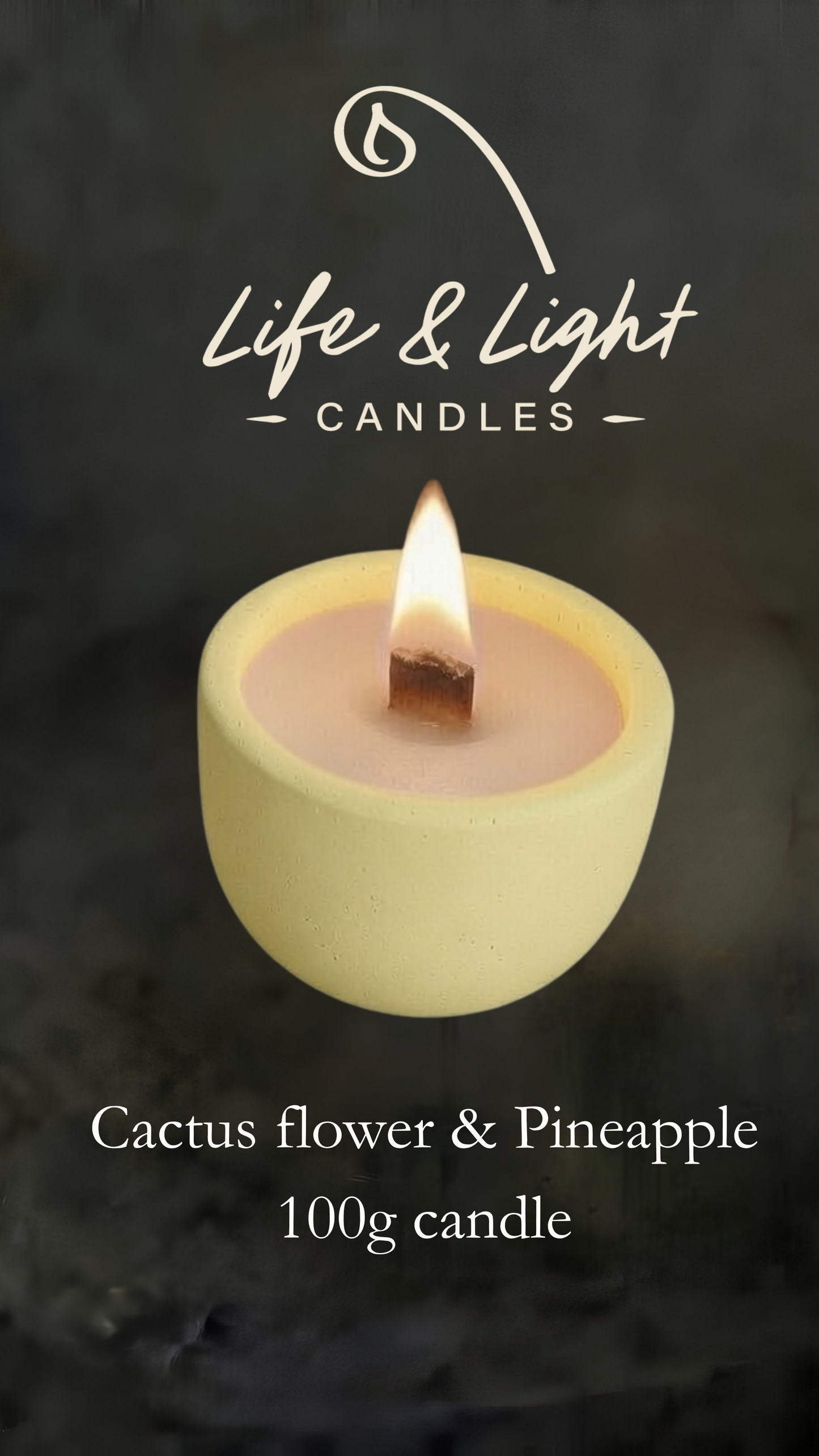 Cactus flower and Pineapple 100g Candle