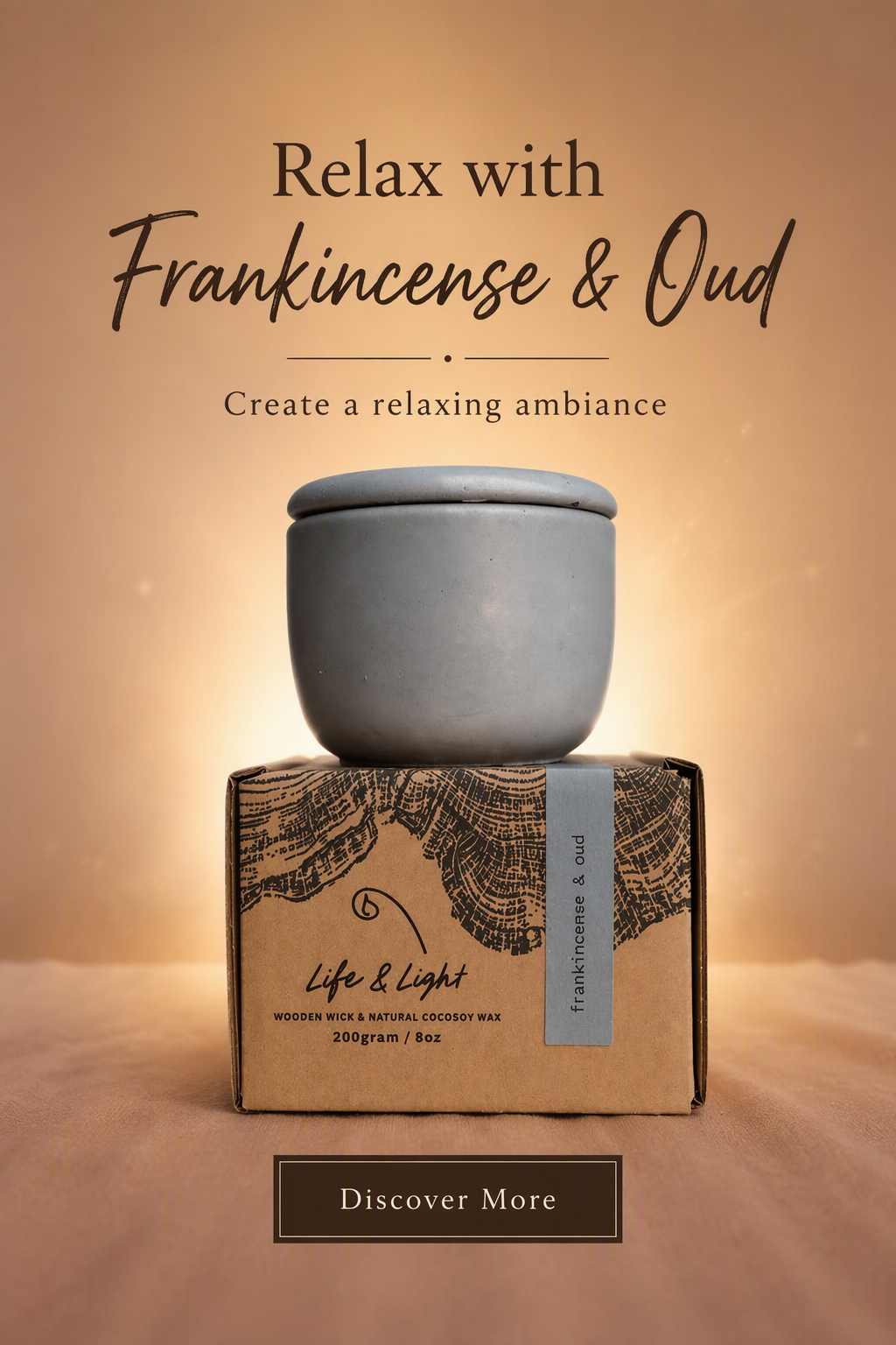 FRANKINCENSE & OUD 200g Candle