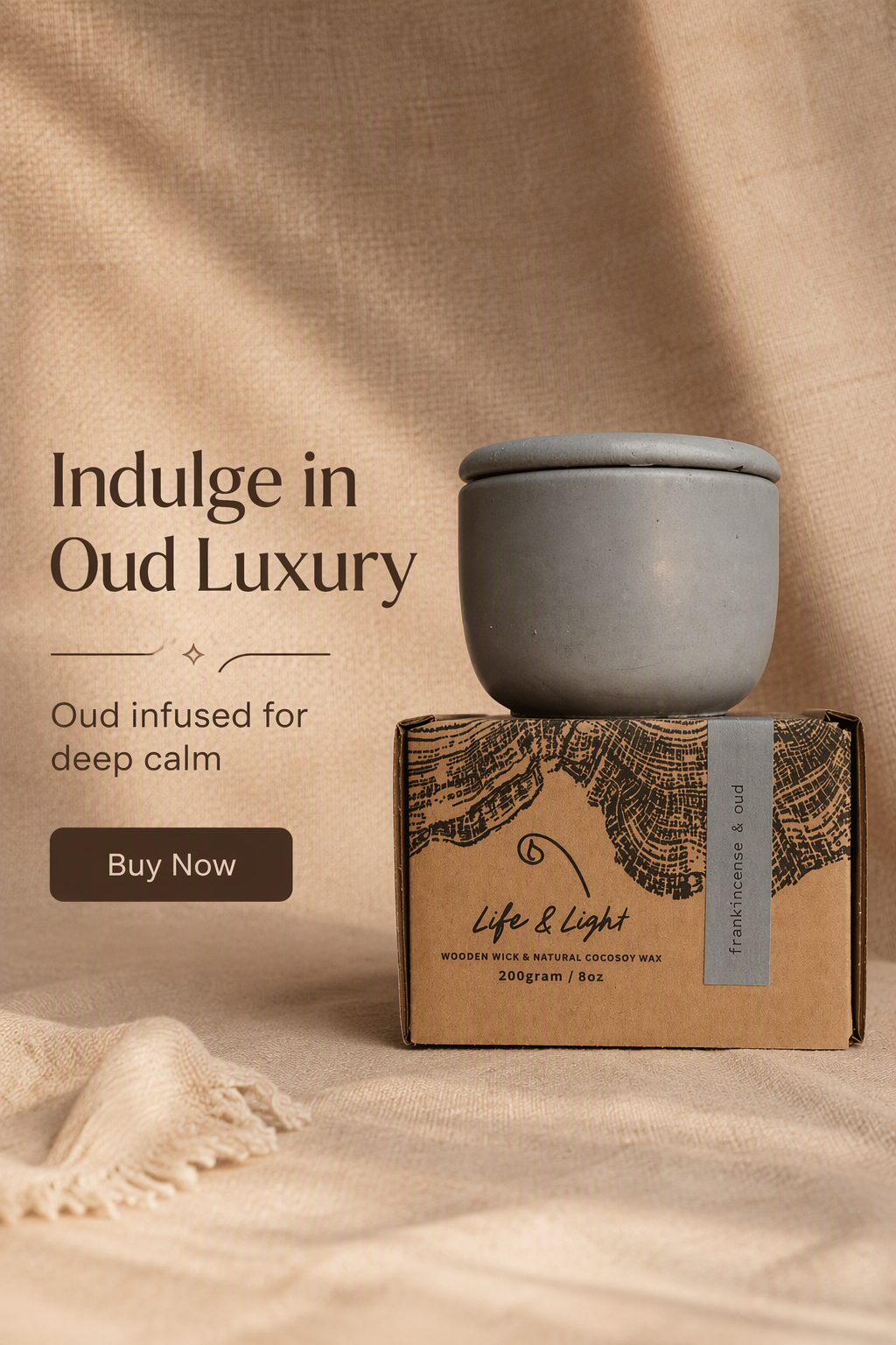 FRANKINCENSE & OUD 200g Candle