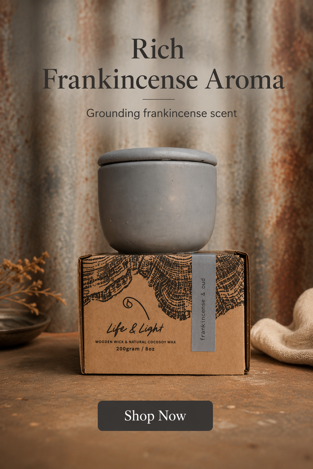 FRANKINCENSE & OUD 200g Candle
